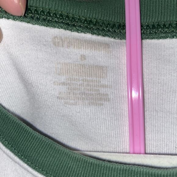 GYMBOREE Sz 8 Elf Christmas Holiday Pajamas Set Green White Lightweight Winter - Picture 3 of 6